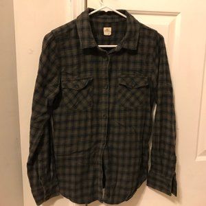 Dark Brown and Black Flannel